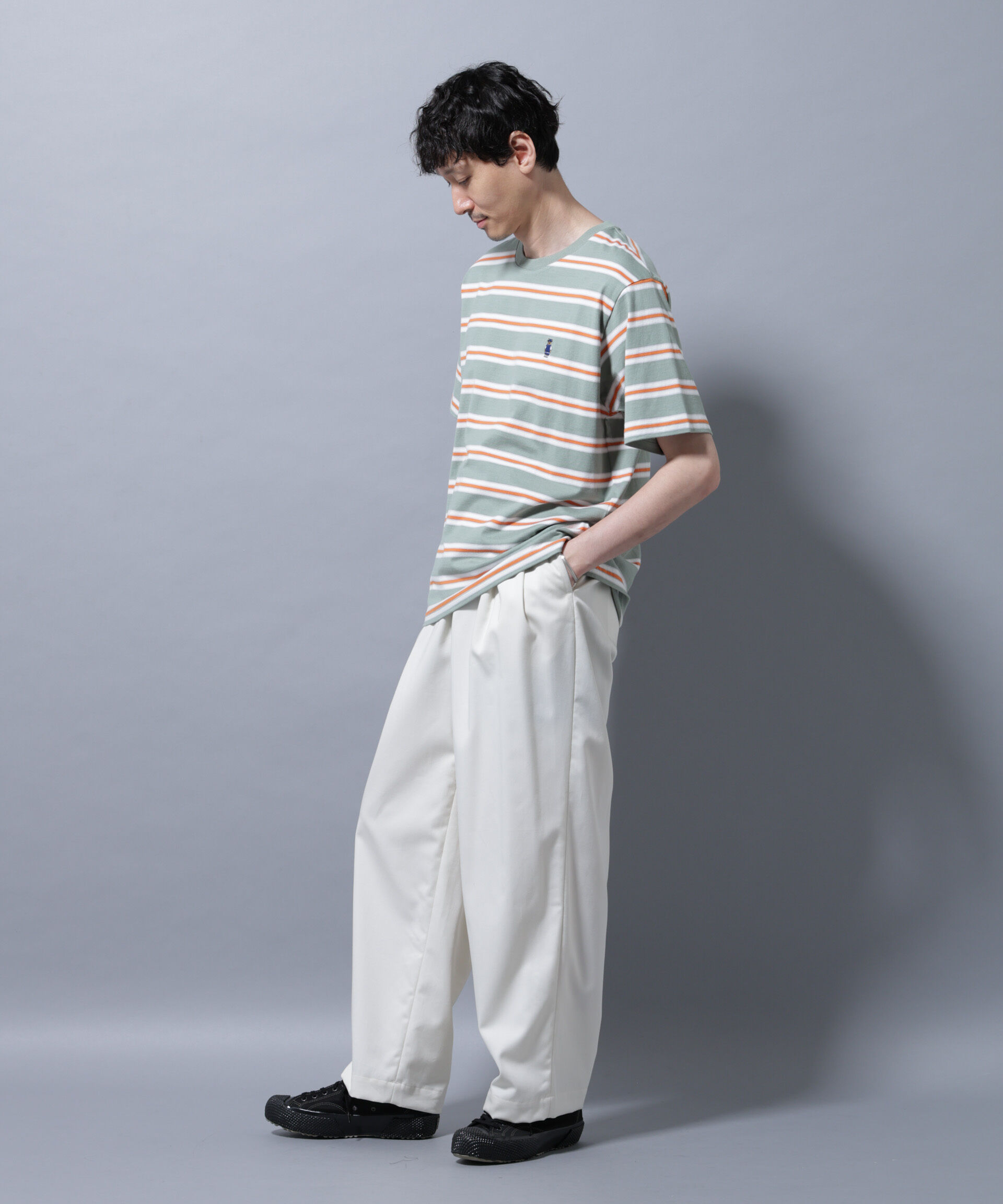 nano･universe「ナノベアボーダーTシャツ 半袖」|Tシャツ・カットソー|