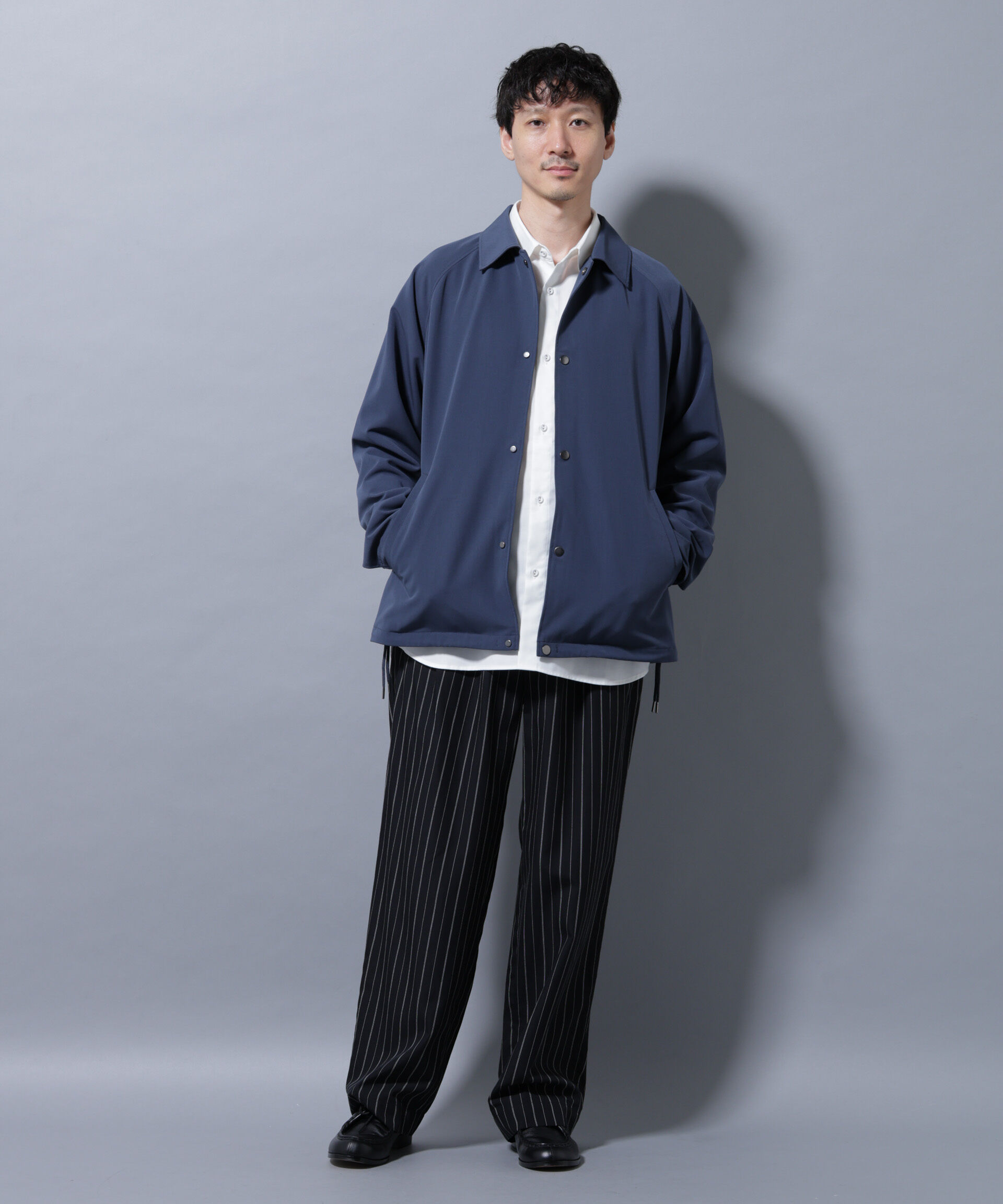 nano･universe「イタリアンドットリラックスコーチジャケット」|ブルゾン・スタジャン|