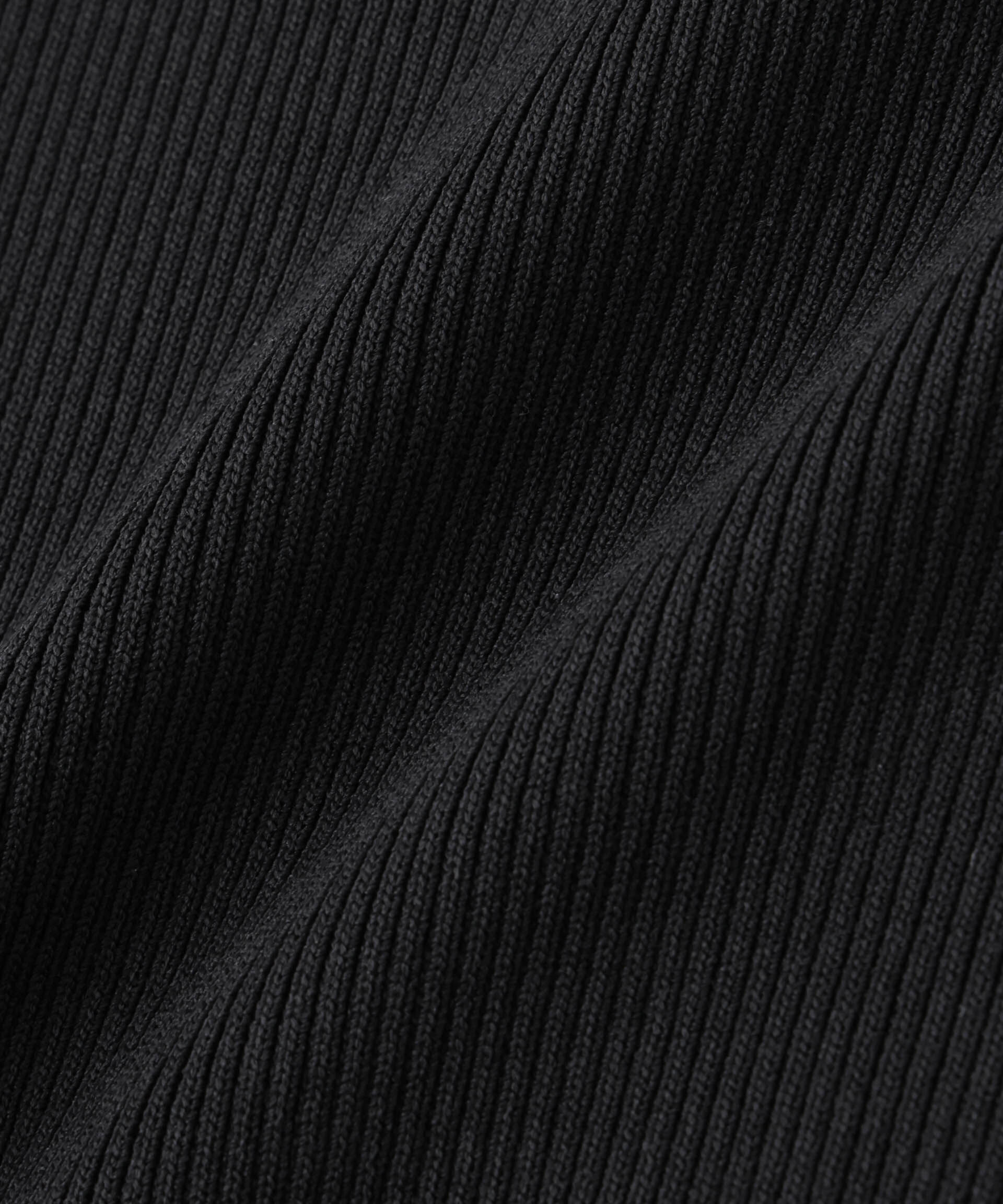 nano･universe「洗濯機洗可アシンメトリーネックデザインリブニット」|ニット・セーター|