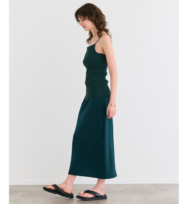 BEIGE,「【洗える】SENNA / インナーカップ付きリブニットキャミソール」|ニット・セーター|