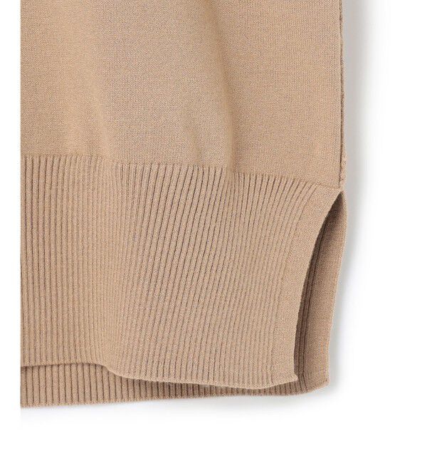 BEIGE,「【WEB限定・洗える】WILLOW / ストレッチクルーネックリブニット」|ニット・セーター|