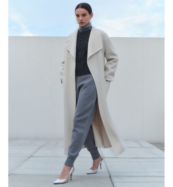 BEIGE,「【WEB限定・洗える】DEMING / バイカラーウールタートルネックニット」|ニット・セーター|