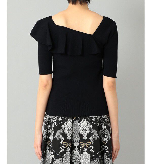  「サイドフリルリブニットトップ」|ニット・セーター|