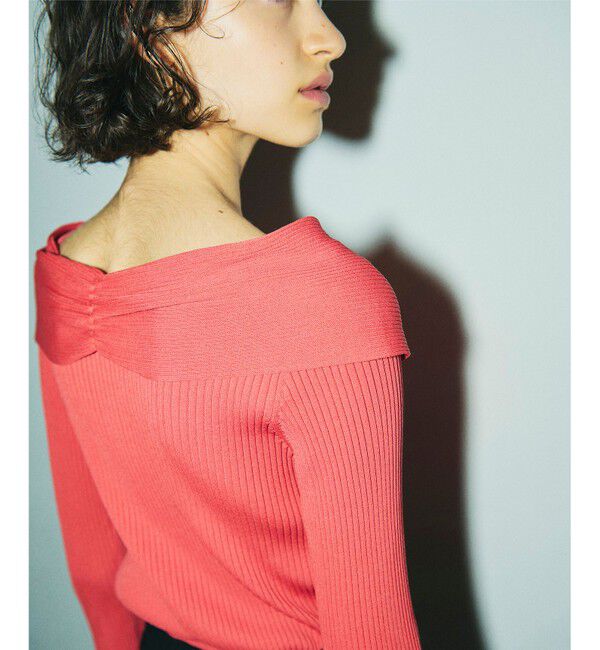 GRACE CONTINENTAL「クロスリブニットトップ」|ニット・セーター|