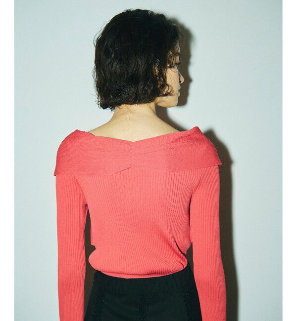 GRACE CONTINENTAL「クロスリブニットトップ」|ニット・セーター|