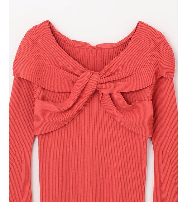 GRACE CONTINENTAL「クロスリブニットトップ」|ニット・セーター|