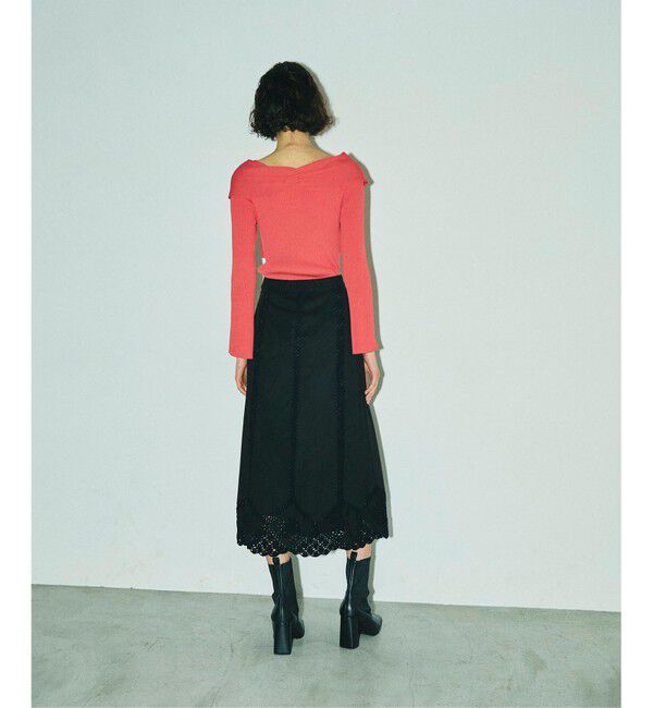 GRACE CONTINENTAL「クロスリブニットトップ」|ニット・セーター|