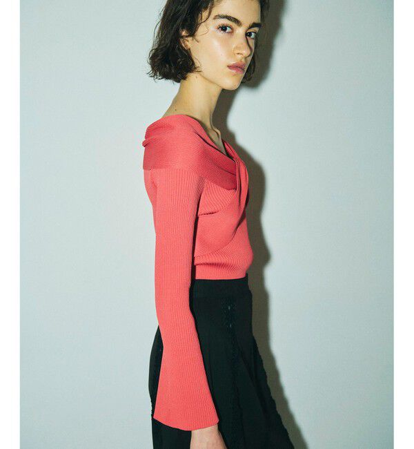 GRACE CONTINENTAL「クロスリブニットトップ」|ニット・セーター|