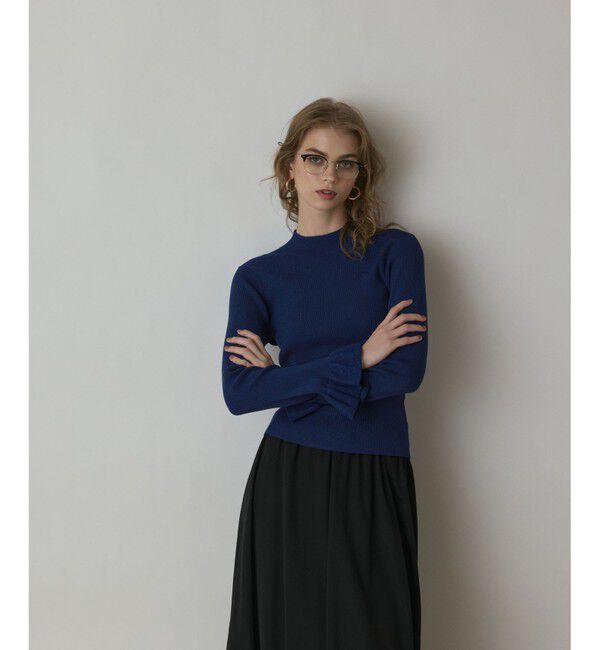 GRACE CONTINENTAL「ラメリブニットトップ」|ニット・セーター|