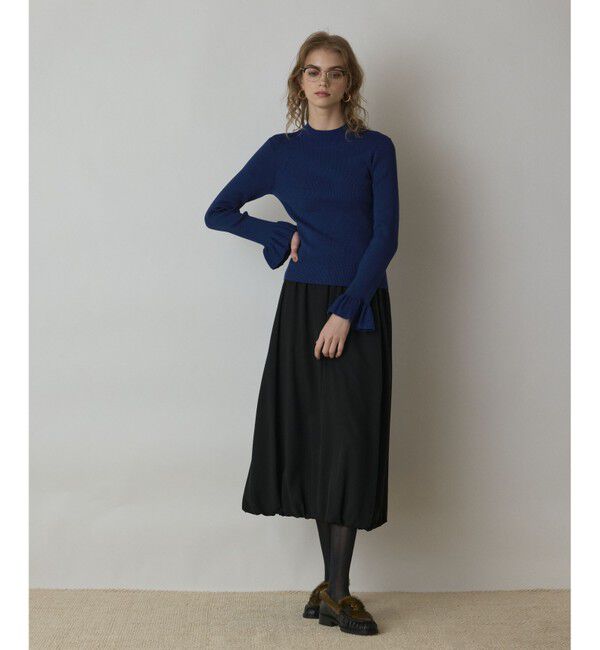 GRACE CONTINENTAL「ラメリブニットトップ」|ニット・セーター|