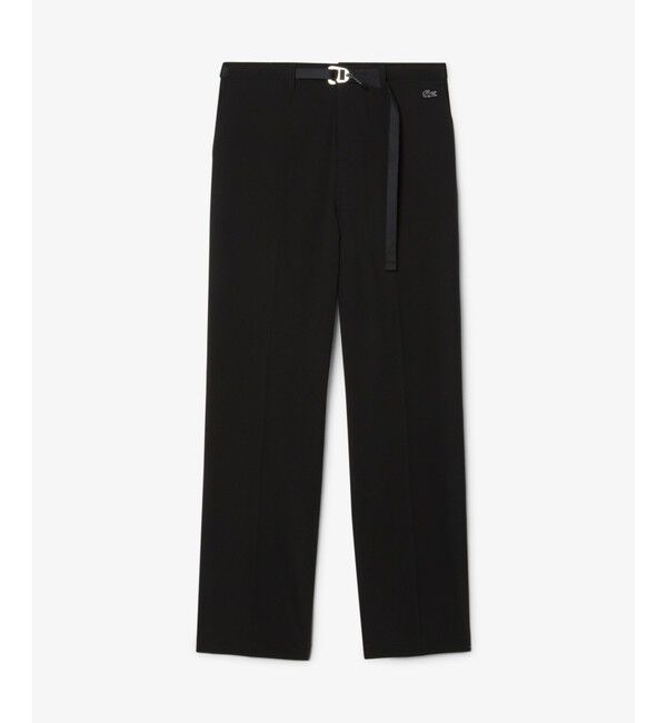 LACOSTE「撥水 テクニカルストレッチ ルーズフィットストレートスラックスパンツ」|スラックス|