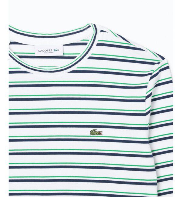 LACOSTE「ベーシックボーダーロングスリーブTシャツ」|Tシャツ・カットソー|