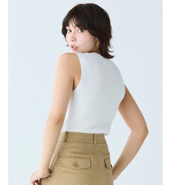 LACOSTE「UVカット クールマックスリブニットタンクトップ」|ベスト・ジレ|