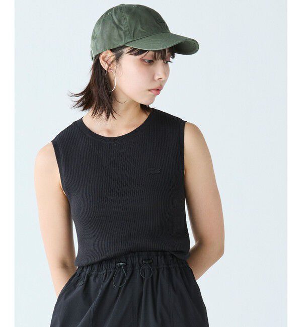 LACOSTE「UVカット クールマックスリブニットタンクトップ」|ベスト・ジレ|