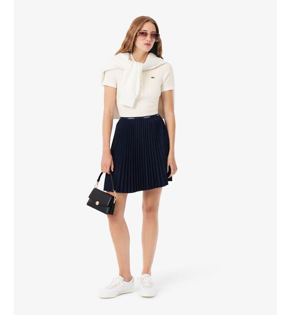 LACOSTE「タイトフィットリブニットポロシャツ」|ポロシャツ|