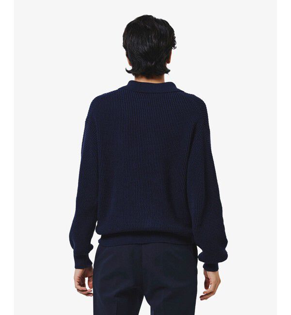 LACOSTE「ワッフルニットポロセーター」|ニット・セーター|