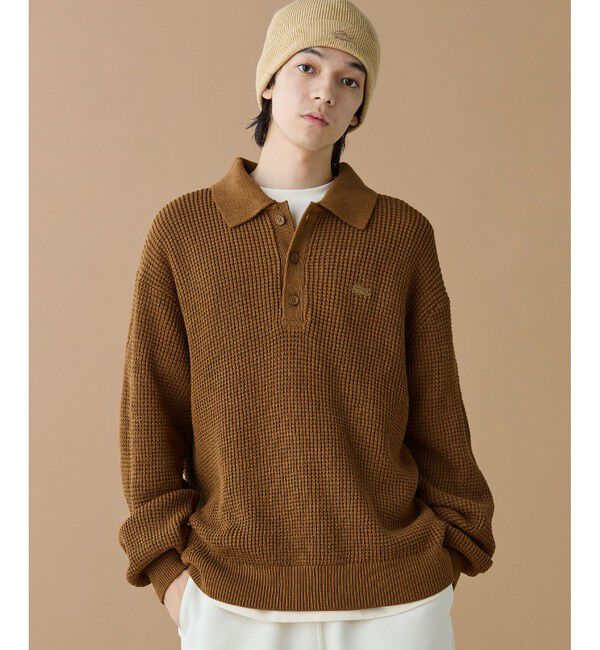 LACOSTE「ワッフルニットポロセーター」|ニット・セーター|