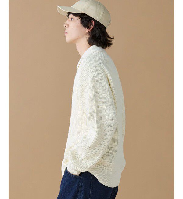 LACOSTE「ワッフルニットポロセーター」|ニット・セーター|