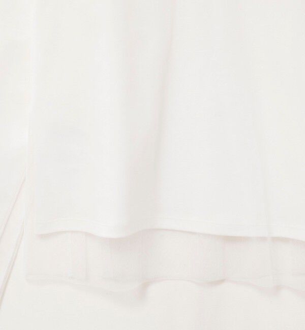 NOLLEY'S「ウォッシャブルチュールレイヤード2WAYブラウス」|シャツ・ブラウス|