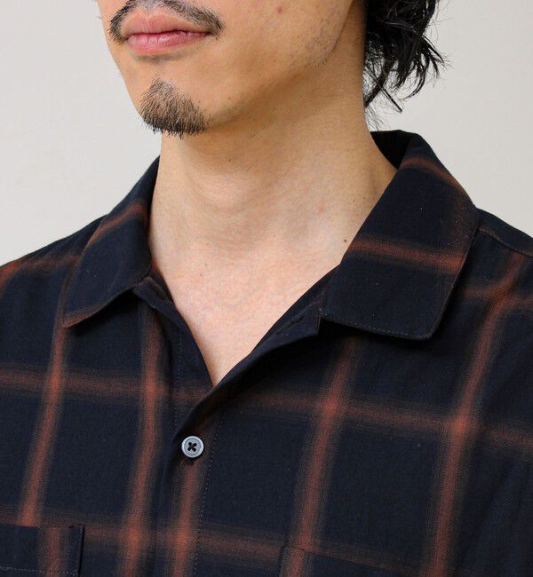 GLOSTER「【奥行きのある色合い】オンブレチェック ロングスリーブシャツ」|シャツ・ブラウス|