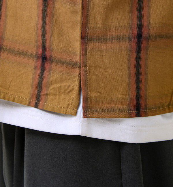 GLOSTER「【奥行きのある色合い】オンブレチェック ロングスリーブシャツ」|シャツ・ブラウス|