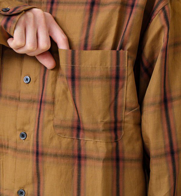 GLOSTER「【奥行きのある色合い】オンブレチェック ロングスリーブシャツ」|シャツ・ブラウス|