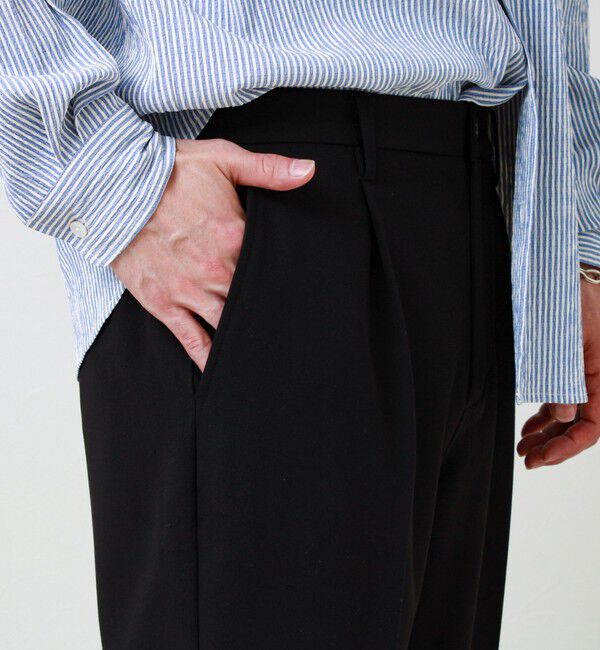 GLOSTER「【美シルエット】ミディアムストレート フレアパンツ」|チノ|