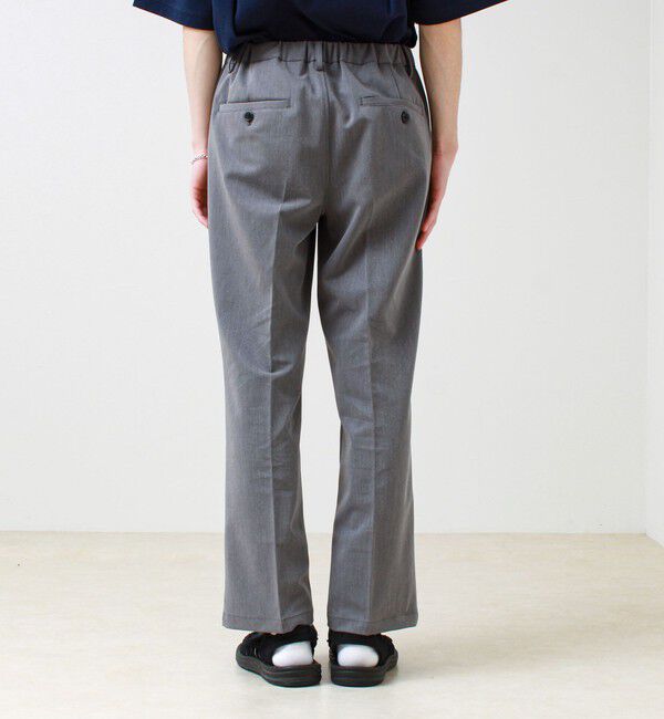GLOSTER「【美シルエット】ミディアムストレート フレアパンツ」|チノ|