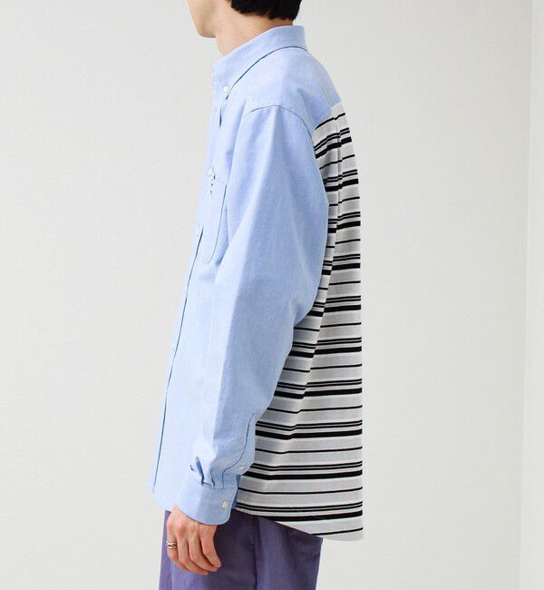 GLOSTER「【フレブル刺繍】ボタンダウン コンビシャツ」|シャツ・ブラウス|