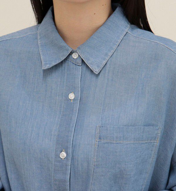 fredy emue「コットンボイルシアーデニムシャツ」|シャツ・ブラウス|