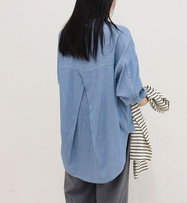 fredy emue「コットンボイルシアーデニムシャツ」|シャツ・ブラウス|