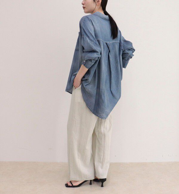 fredy emue「コットンボイルシアーデニムシャツ」|シャツ・ブラウス|