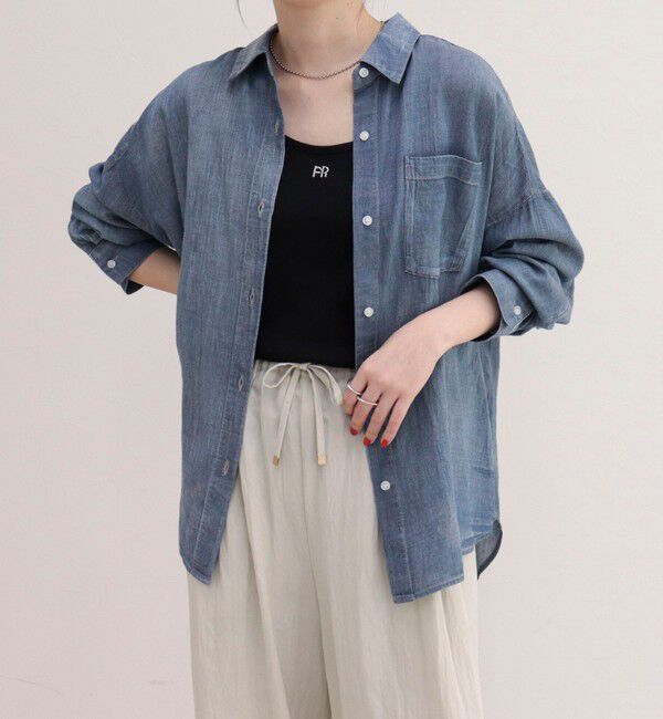 fredy emue「コットンボイルシアーデニムシャツ」|シャツ・ブラウス|