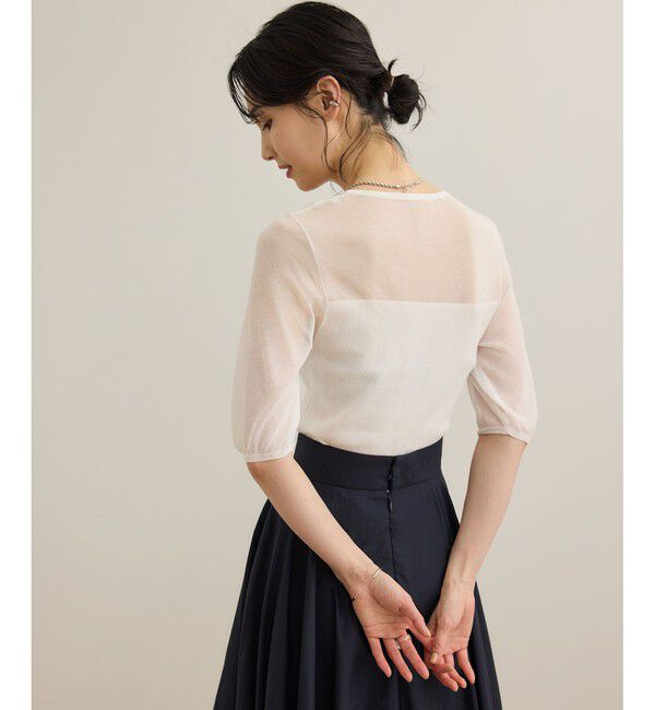 ROPE「シアーリブニット/洗える」|ニット・セーター|