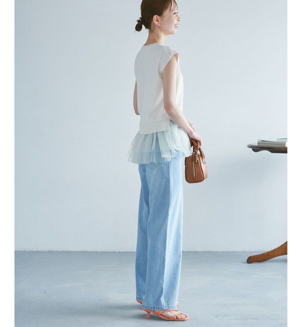 Rope&rsquo;Picnic「チュールドッキングプルオーバー」|ニット・セーター|