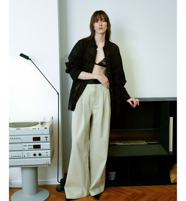 ADAM ET ROPE'「【EMOELLE】エンブロイダリーシャツ」|シャツ・ブラウス|