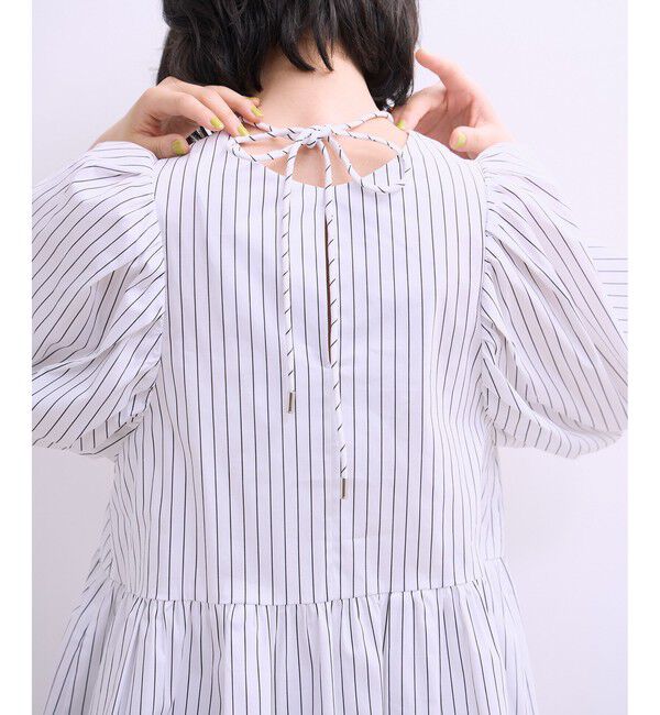 ADAM ET ROPE'「【WEB限定】2WAYバルーンスリーブチュニック」|シャツ・ブラウス|