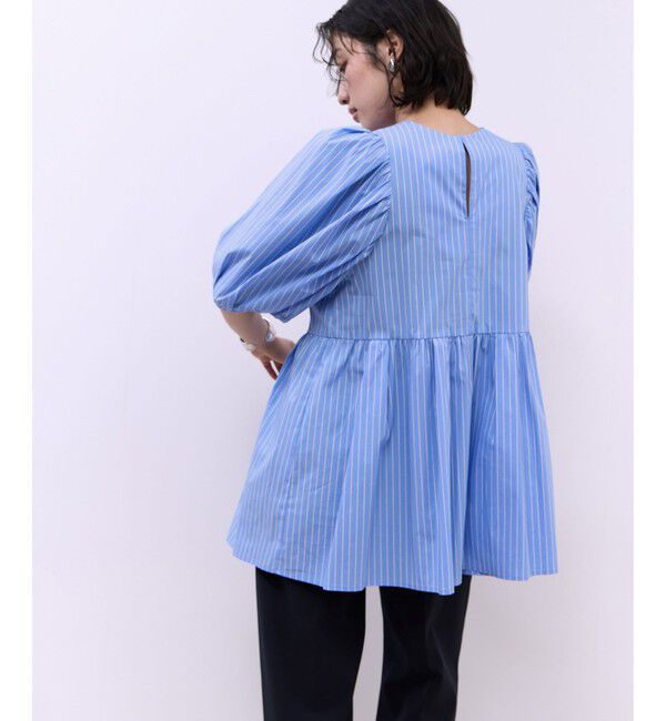 ADAM ET ROPE'「【WEB限定】2WAYバルーンスリーブチュニック」|シャツ・ブラウス|