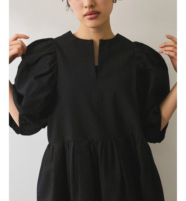 ADAM ET ROPE'「【WEB限定】2WAYバルーンスリーブチュニック」|シャツ・ブラウス|