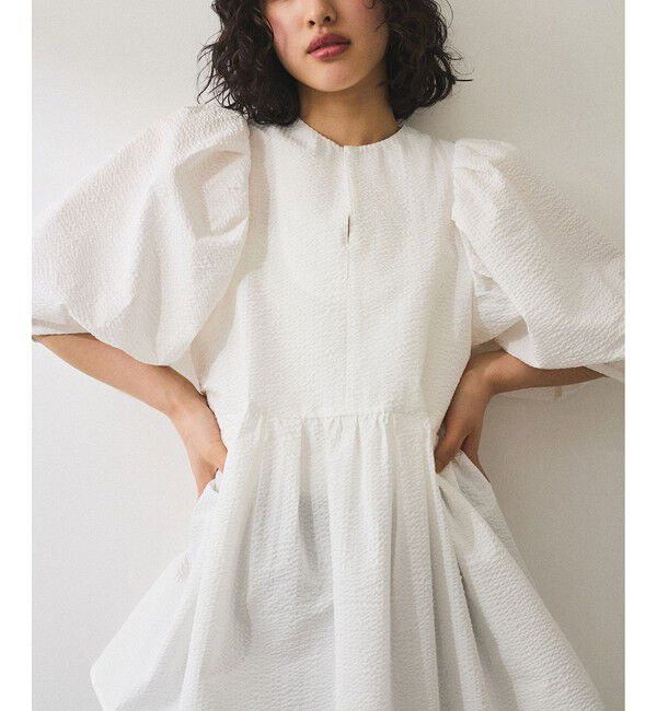 ADAM ET ROPE'「【WEB限定】2WAYバルーンスリーブチュニック」|シャツ・ブラウス|