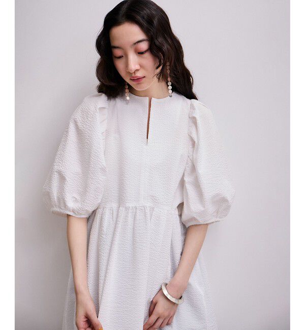 ADAM ET ROPE'「【WEB限定】2WAYバルーンスリーブチュニック」|シャツ・ブラウス|