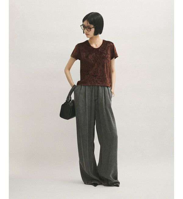 ADAM ET ROPE'「クラッシュベロアTEE」|Tシャツ・カットソー|