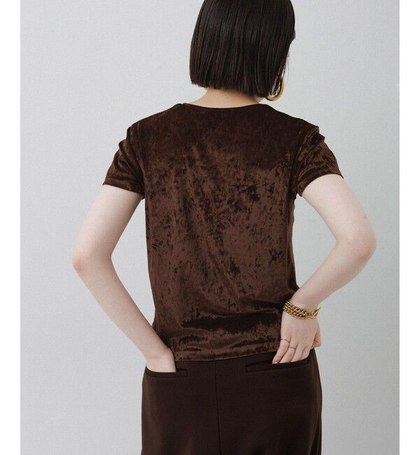 ADAM ET ROPE'「クラッシュベロアTEE」|Tシャツ・カットソー|