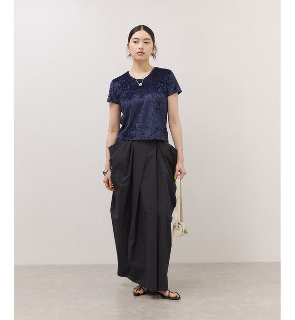 ADAM ET ROPE'「クラッシュベロアTEE」|Tシャツ・カットソー|