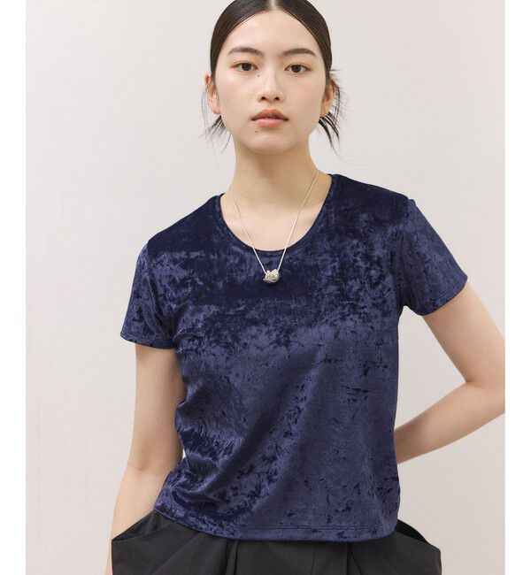 ADAM ET ROPE'「クラッシュベロアTEE」|Tシャツ・カットソー|