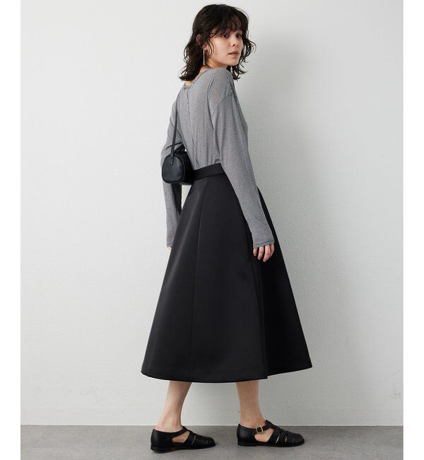 THE PAUSE「【THE PAUSE】ボンディングフレアスカート」|スカート|