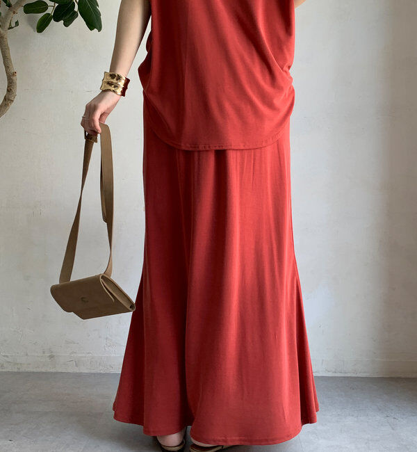  「【セットアップ可】ソフトロングスカート」|スカート|