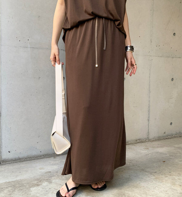  「【セットアップ可】ソフトロングスカート」|スカート|