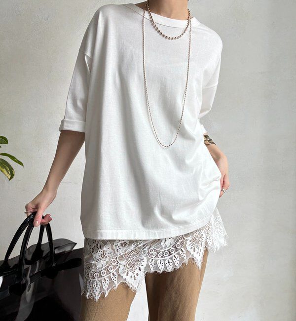  「ソフトコットン前後2WAYフォトTEE」|Tシャツ・カットソー|