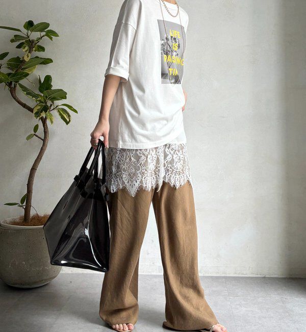  「ソフトコットン前後2WAYフォトTEE」|Tシャツ・カットソー|